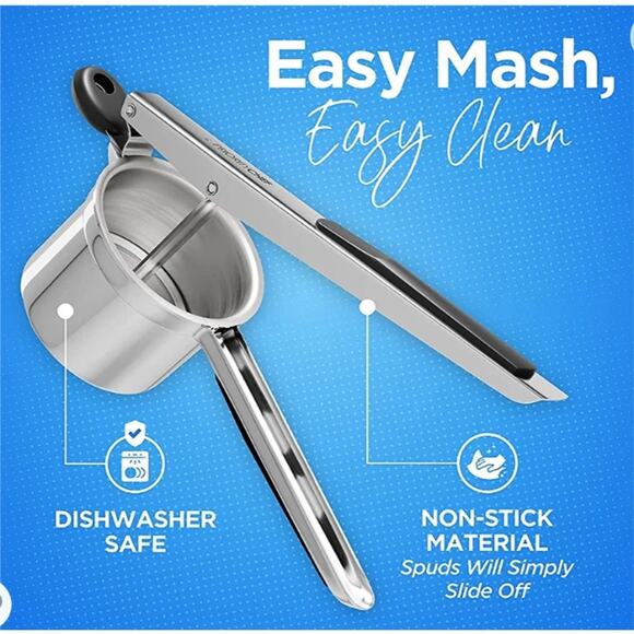 NWT Priority Chef Premium Potato Ricer Large 15oz Heavy Duty Stainless Steel - Picture 6 of 8